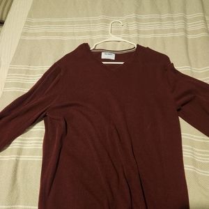 Red Old Navy V Neck Men's Sweater